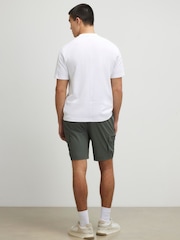 River Island Green Skinny Fit Cargo Shorts - Image 4 of 4