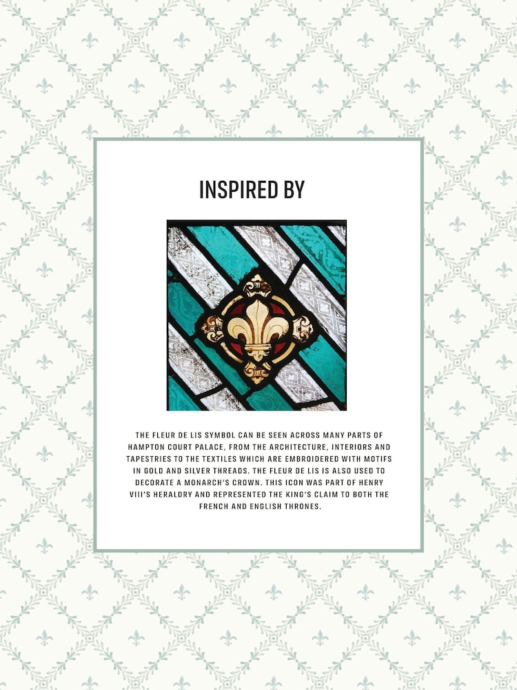 Historic Royal Palaces Mineral Fleur De Lis Made To Measure Curtains - Image 2 of 10 Historic Royal Palaces Mineral Fleur De Lis Made To Measure Curtains - Image 2 of 10