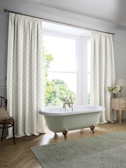 Historic Royal Palaces Mineral Fleur De Lis Made To Measure Curtains - Image 3 of 10
