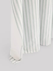 Sage Stripe Eyelet Blackout Curtains - Image 8 of 8