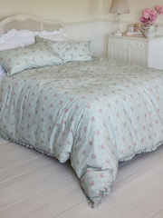 Shabby Chic by Rachel Ashwell® Anastasia Petite Ruffle 180 Thread Count Duvet Cover and Pillowcase Set - Image 2 of 6