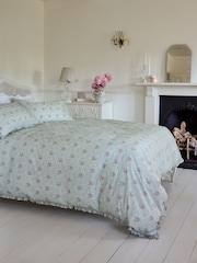 Shabby Chic by Rachel Ashwell® Anastasia Petite Ruffle 180 Thread Count Duvet Cover and Pillowcase Set - Image 3 of 6