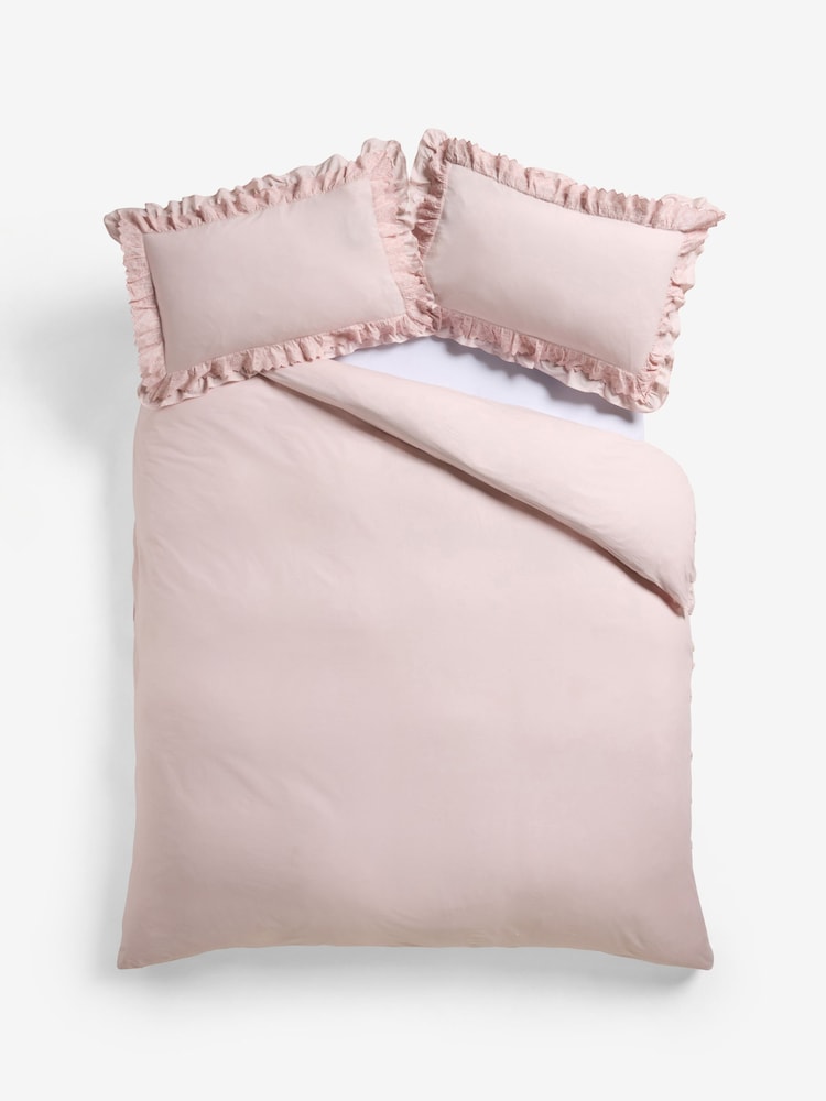 Shabby Chic by Rachel Ashwell® Broderie Anglaise Ruffle Duvet Cover and Pillowcase Set - Изображение 5 из 5 Shabby Chic by Rachel Ashwell® Broderie Anglaise Ruffle Duvet Cover and Pillowcase Set - Изображение 5 из 5