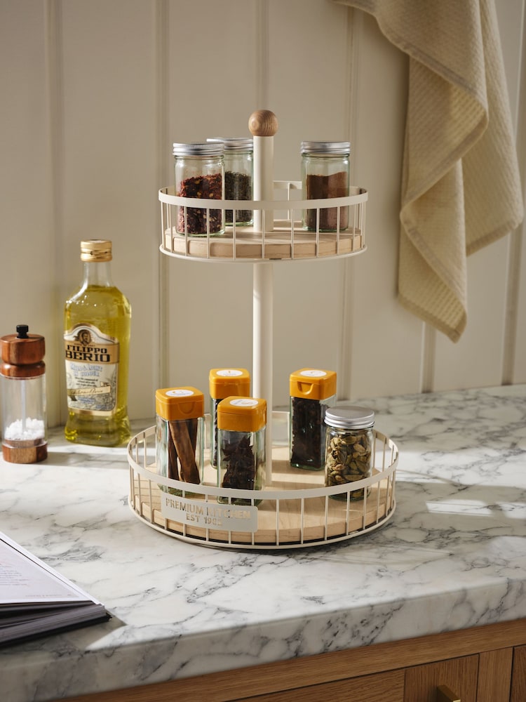 Cream Malvern Rotating Spice Rack - Image 1 of 5