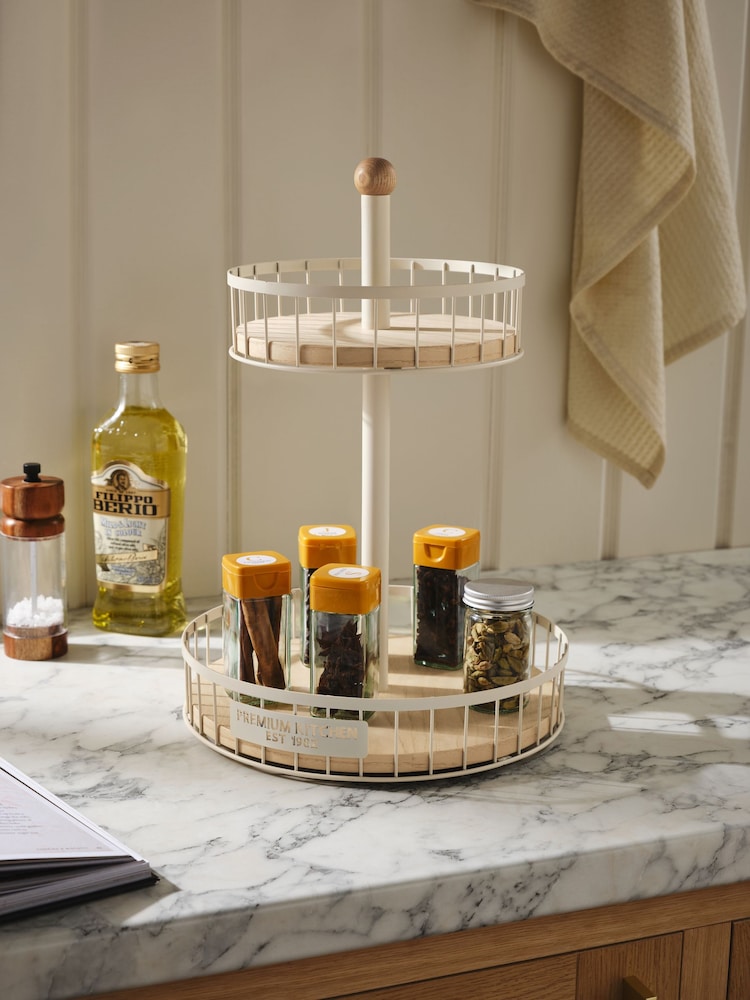 Cream Malvern Rotating Spice Rack - Image 2 of 5