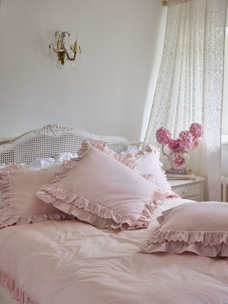 Shabby Chic by Rachel Ashwell® Broderie Anglaise Ruffle Count Pillowcases Set of 2 - Image 1 of 5
