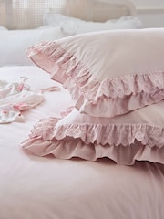 Shabby Chic by Rachel Ashwell® Broderie Anglaise Ruffle Count Pillowcases Set of 2 - Image 5 of 5