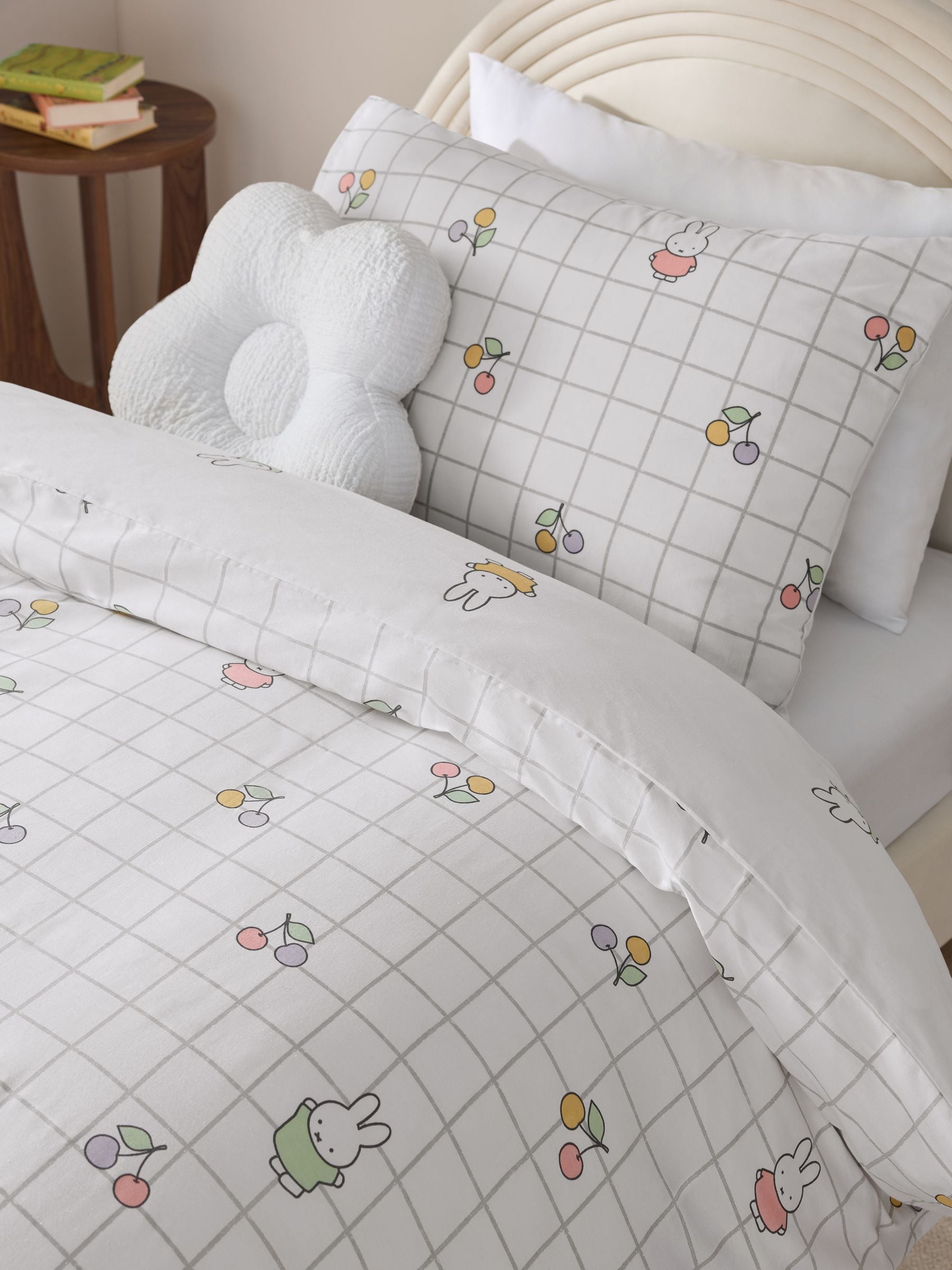 Buy White Miffy Single Duvet Cover and Pillowcase Set from Next