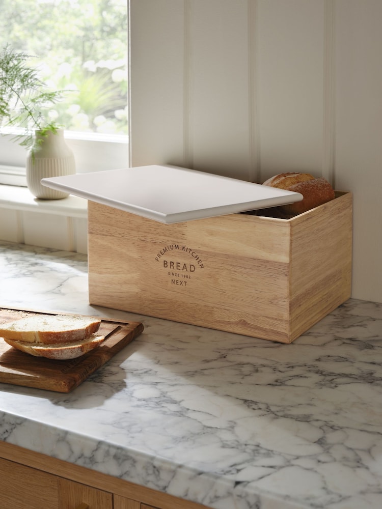 Cream Malvern Bread Bin and Bread Board - Image 2 of 4