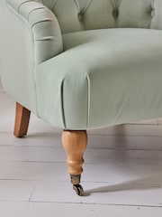 Shabby Chic by Rachel Ashwell® Sage Green Velvet Willa Accent Chair - Image 3 of 7