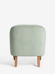 Shabby Chic by Rachel Ashwell® Sage Green Velvet Willa Accent Chair - Image 7 of 7