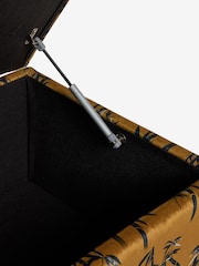 Rockett St George Black Bamboo on Golden Glow Velvet The Balls Storage Ottoman Bench - Image 8 of 8