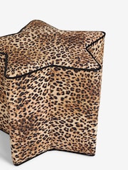 Rockett St George Leopard Love Velvet Star Stool - Image 3 of 3