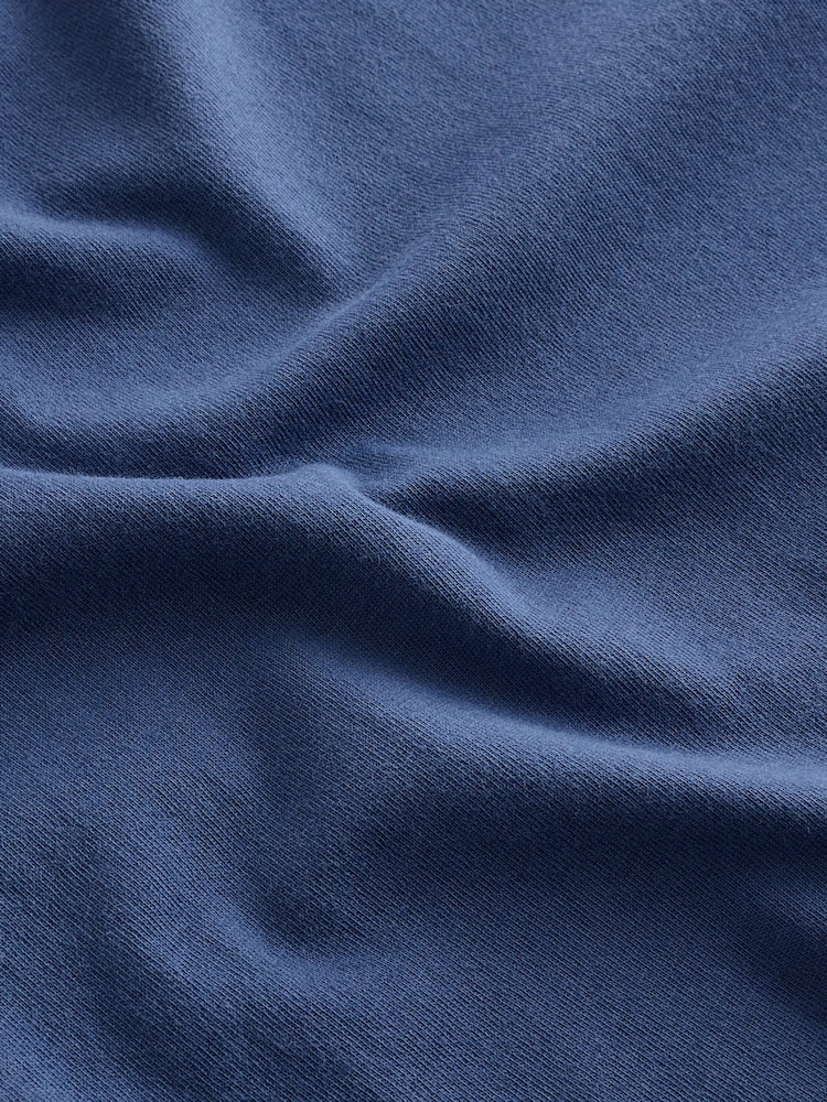 Bleu - Ajustement régulier - T-shirt Essential Col rond en coton - Image 6 of 7