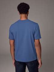 Blue Regular Fit Essential V-Neck T-Shirt - Image 3 of 7