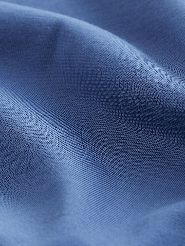 Blue Regular Fit Essential V-Neck T-Shirt - Image 6 of 7