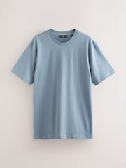 Blue Regular Fit Regular Fit Signature SUPIMA® Cotton Crew Neck T-Shirt - Image 2 of 4