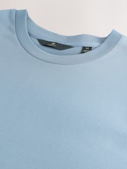 Blue Regular Fit Regular Fit Signature SUPIMA® Cotton Crew Neck T-Shirt - Image 4 of 4