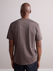 Гриб коричневий - Стандартний крій - Regular Fit Signature SUPIMA® Cotton Crew Neck T-Shirt - Image 3 of 7