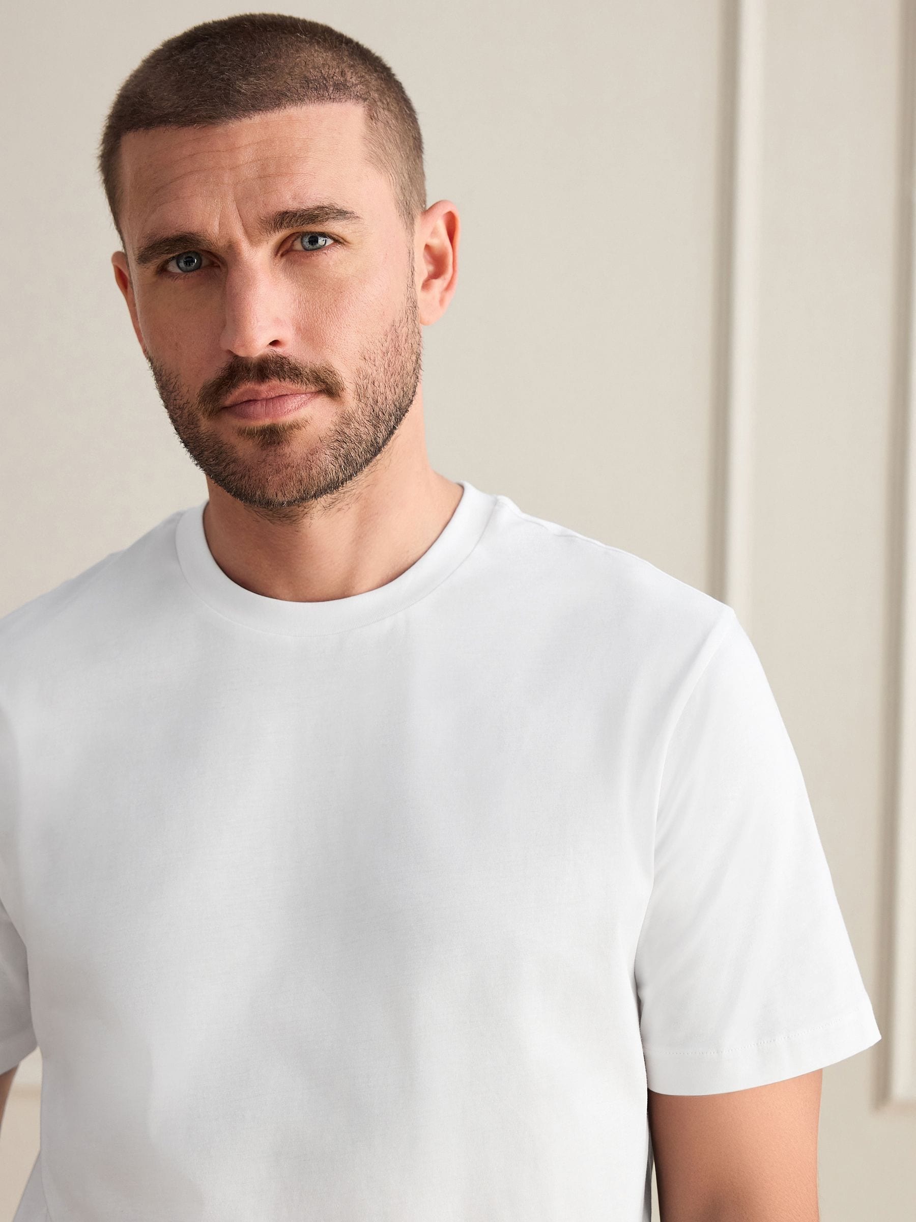 Buy White Regular Fit Signature SUPIMA® Cotton Crew Neck T-Shirt