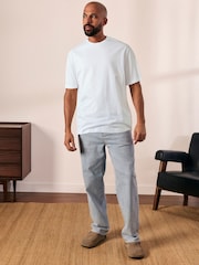 White Regular Fit Regular Fit Signature SUPIMA® Cotton Crew Neck T-Shirt - Image 4 of 6