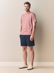Pink Regular Fit Regular Fit Signature SUPIMA® Cotton Crew Neck T-Shirt - Image 2 of 8
