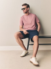 Pink Regular Fit Regular Fit Signature SUPIMA® Cotton Crew Neck T-Shirt - Image 4 of 8