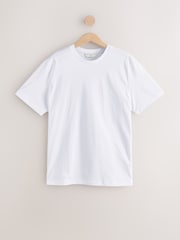 Blanc/Marine/Pierre - Lot de 3 t-shirts à col rond en coton Supima haut de gamme 100% coton - Image 10 of 15