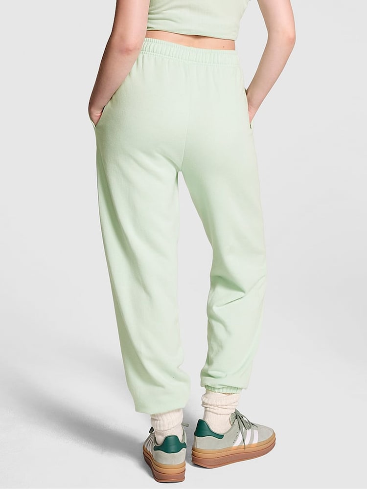 Victoria's Secret PINK Mint Green Cuffed Fleece Joggers - Image 2 of 3