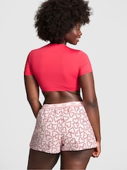 Victoria's Secret PINK Pink Tulip Candy Cane Short Pyjama Bottoms - Image 2 of 3