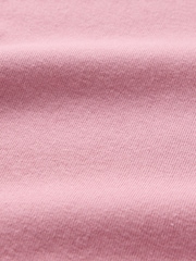 Gap Pink Ribbed Long Sleeve Mock Neck T-Shirt - Image 4 of 4