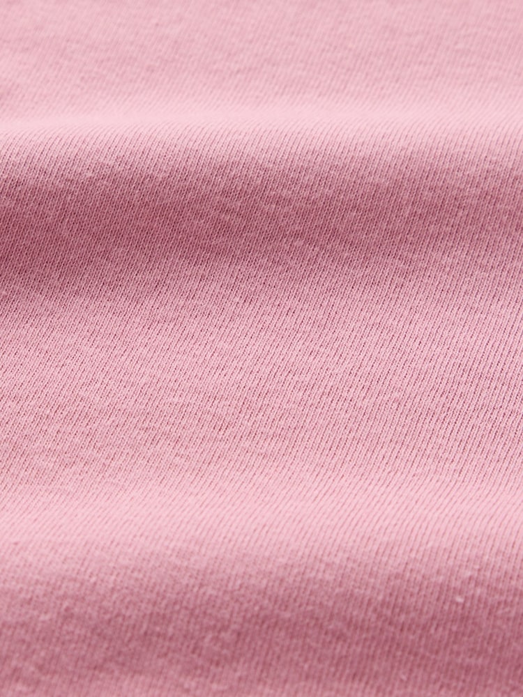 Gap Pink Ribbed Long Sleeve Mock Neck T-Shirt - Image 4 of 4