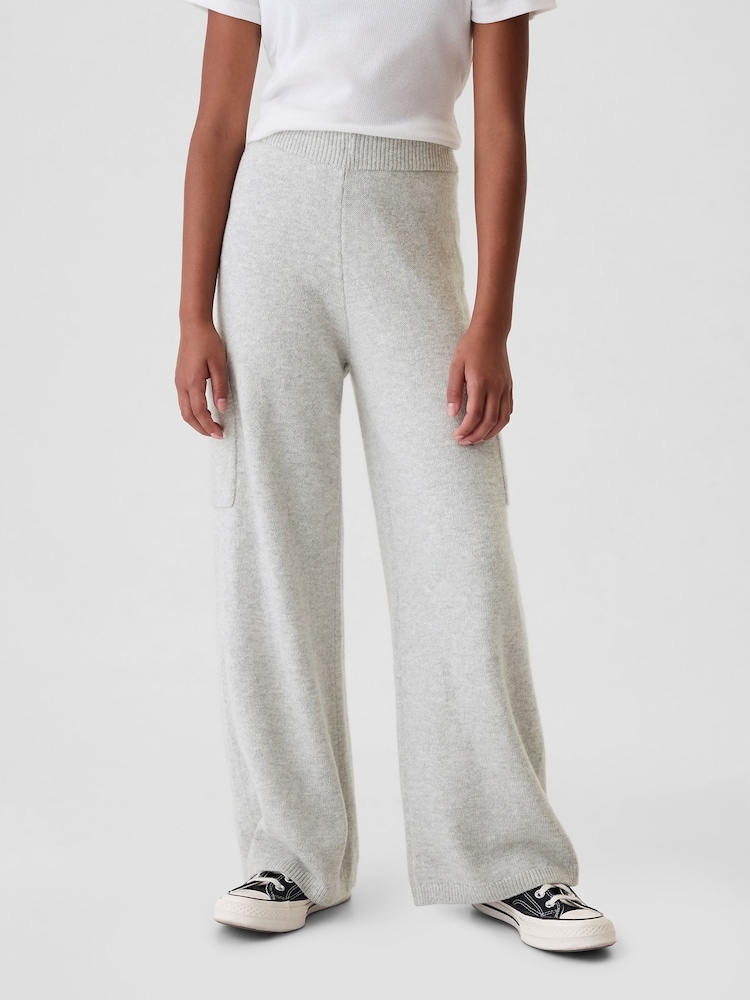 Gap Grey CashSoft Cargo Knitted Trousers (4-13yrs) - Image 1 of 5