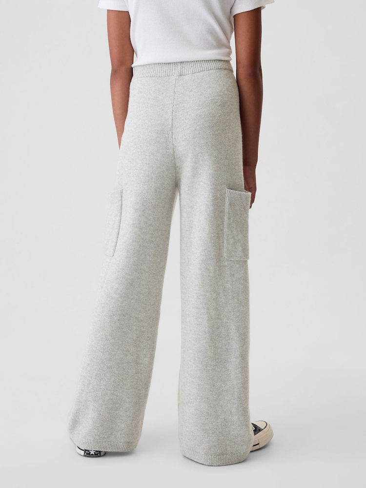 Gap Grey CashSoft Cargo Knitted Trousers (4-13yrs) - Image 2 of 5 Gap Grey CashSoft Cargo Knitted Trousers (4-13yrs) - Image 2 of 5