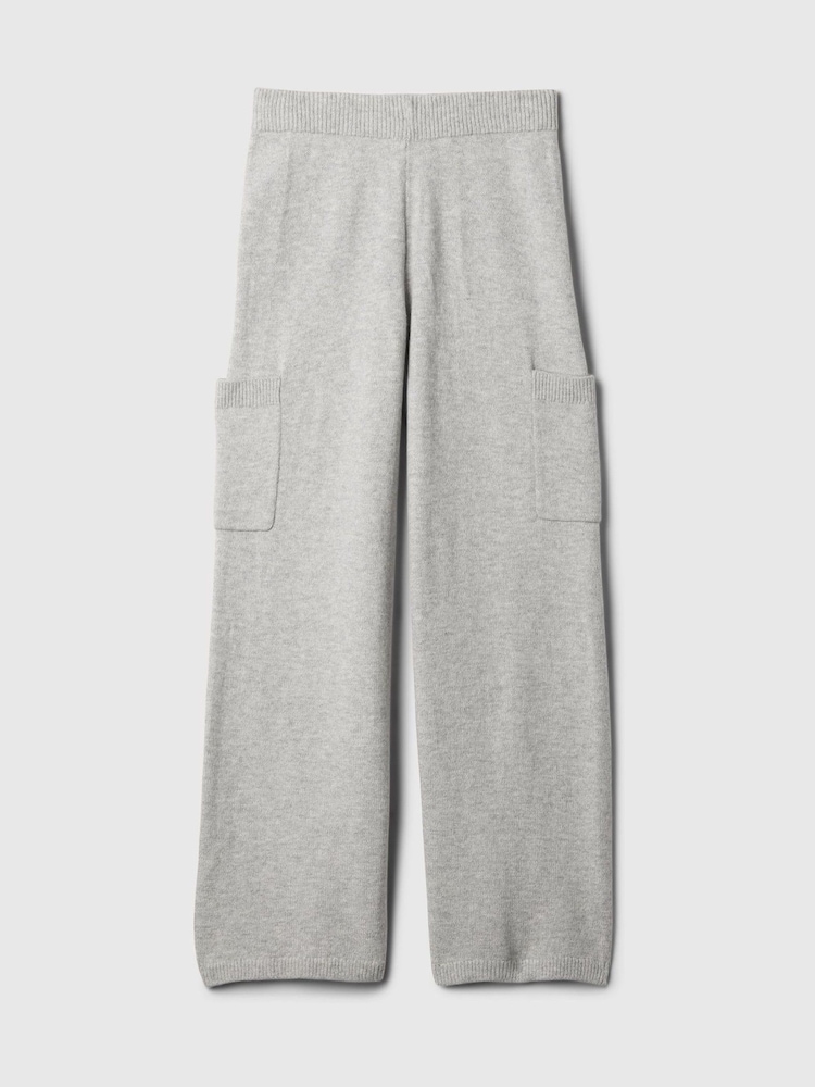 Gap Grey CashSoft Cargo Knitted Trousers (4-13yrs) - Image 5 of 5 Gap Grey CashSoft Cargo Knitted Trousers (4-13yrs) - Image 5 of 5