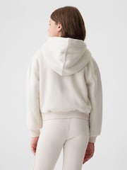 Crema - Sudadera con capucha suave y acogedora con logotipo vintage de Gap (4-13años) - Imagen 2 de 5