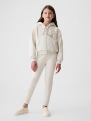 Crema - Sudadera con capucha suave y acogedora con logotipo vintage de Gap (4-13años) - Imagen 3 de 5