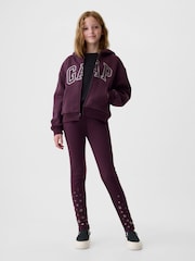 Morado - Sudadera con capucha suave y acogedora con logotipo vintage de Gap (4-13años) - Imagen 3 de 5
