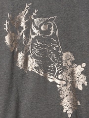 Gap Grey Owl Graphic T-Shirt (4-13yrs) - Image 4 of 4
