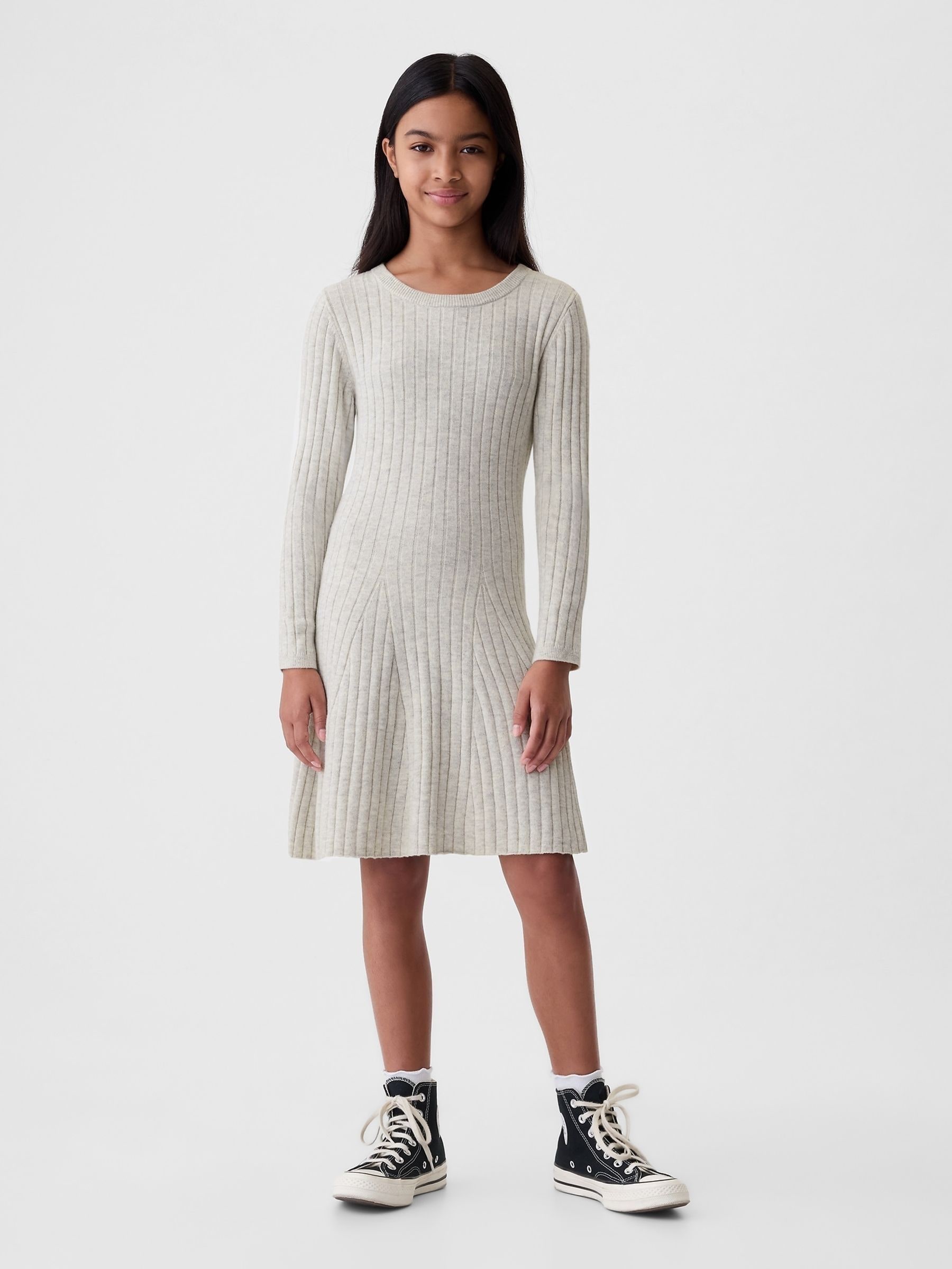 Buy Gap Grey CashSoft Rib Knit Dress 4 13yrs from Next Luxembourg