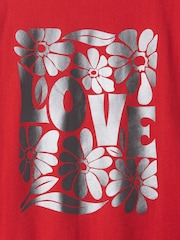 Gap Red Love Graphic T-Shirt (4-13yrs) - Image 4 of 4