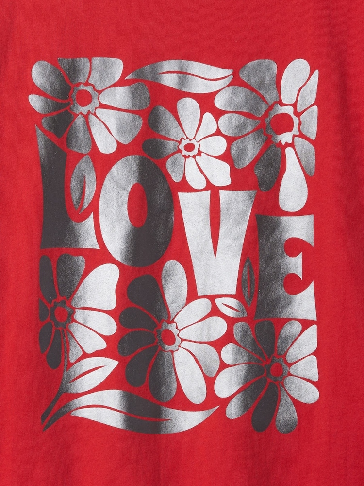 Gap Red Love Graphic T-Shirt (4-13yrs) - Image 4 of 4