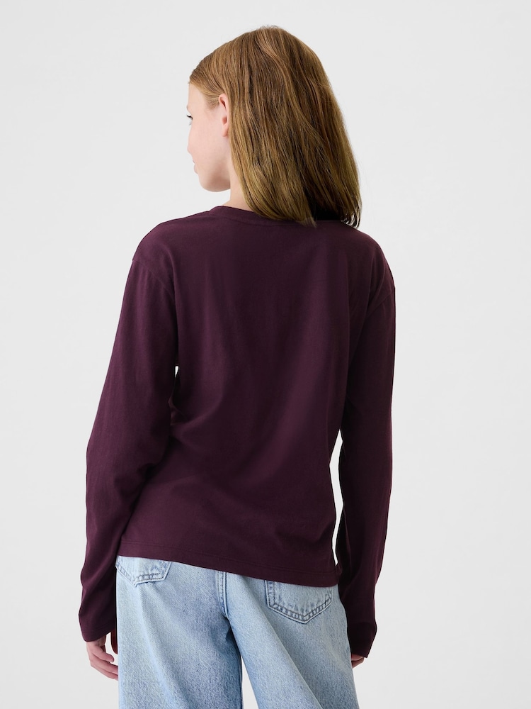 Gap Purple Floral Graphic T-Shirt (4-13yrs) - Image 2 of 4