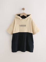 Black/Tan Poncho Towel (3-16yrs) - Image 4 of 7
