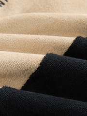 Black/Tan Poncho Towel (3-16yrs) - Image 7 of 7