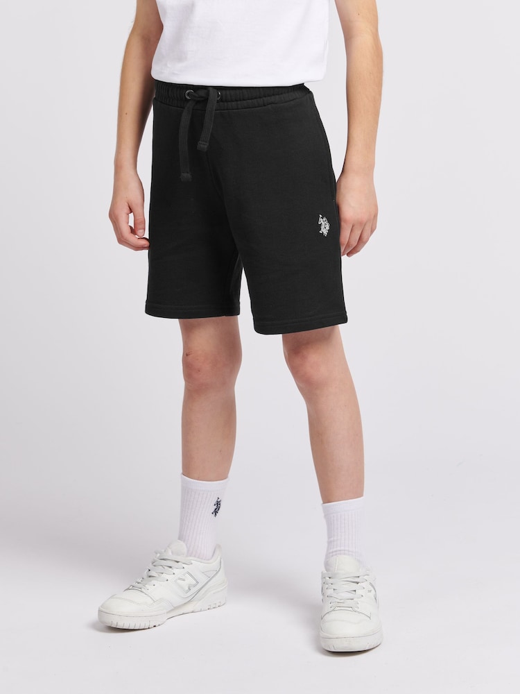 U.S. Polo Assn. Boys Double Horsemen 100% Cotton Sweat Shorts - Imagen 1 de 5
