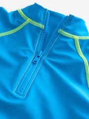 Blue Green Ombre Rash Vest and Shorts Set (3mths-7yrs) - Image 10 of 11