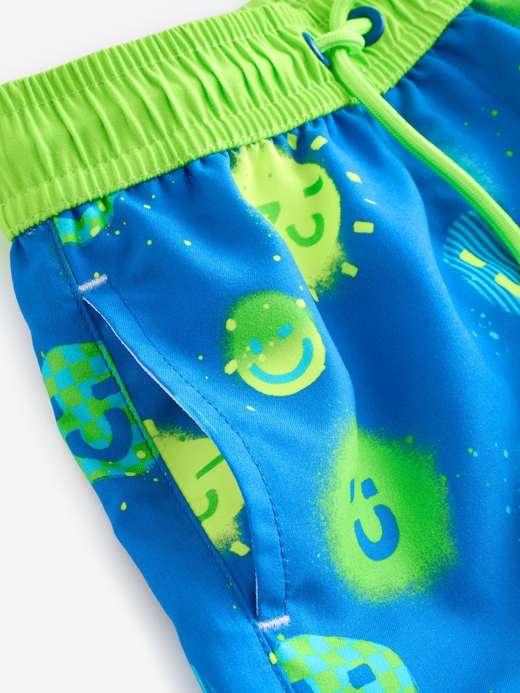 Blue Green Ombre Rash Vest and Shorts Set (3mths-7yrs) - Image 11 of 11