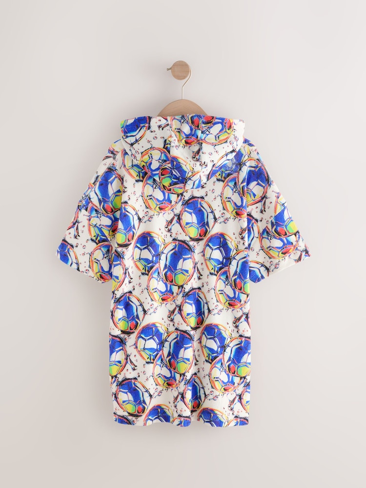 Football bleu/blanc - Poncho Serviettes163 - Image 5 of 7