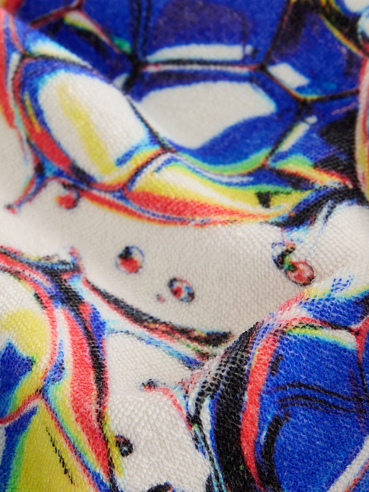 Football bleu/blanc - Poncho Serviettes163 - Image 6 of 7